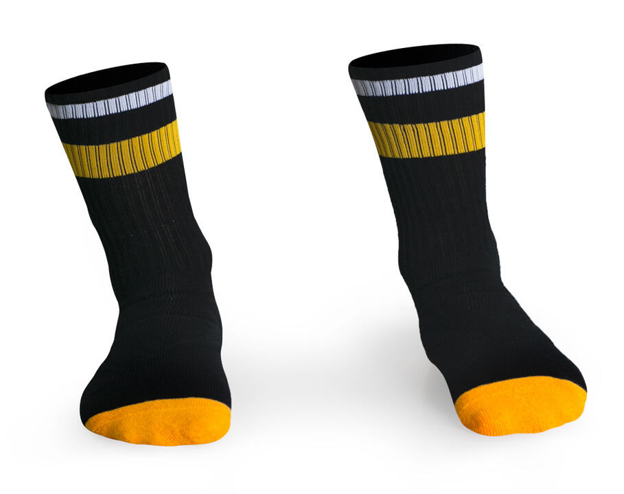 AB Sunny Socks Black Yellow Sock No Size