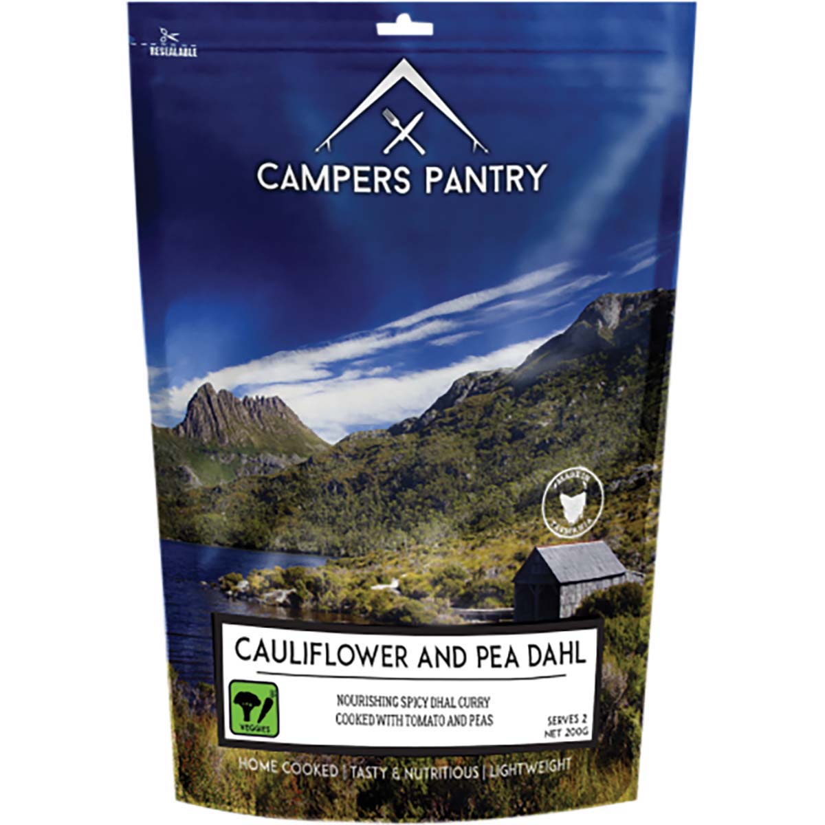 Campers Pantry Freeze Dried Cauliflower and Pea Dahl Double Serve