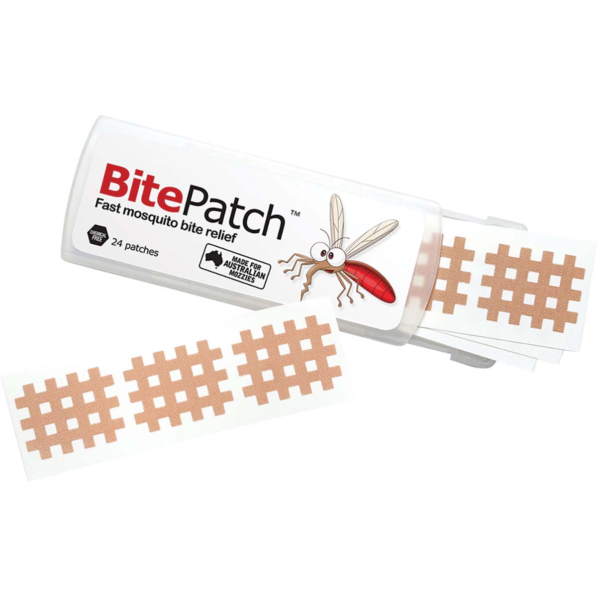 BitePatch Insect Relief Patches 24 Pack Skin Colour