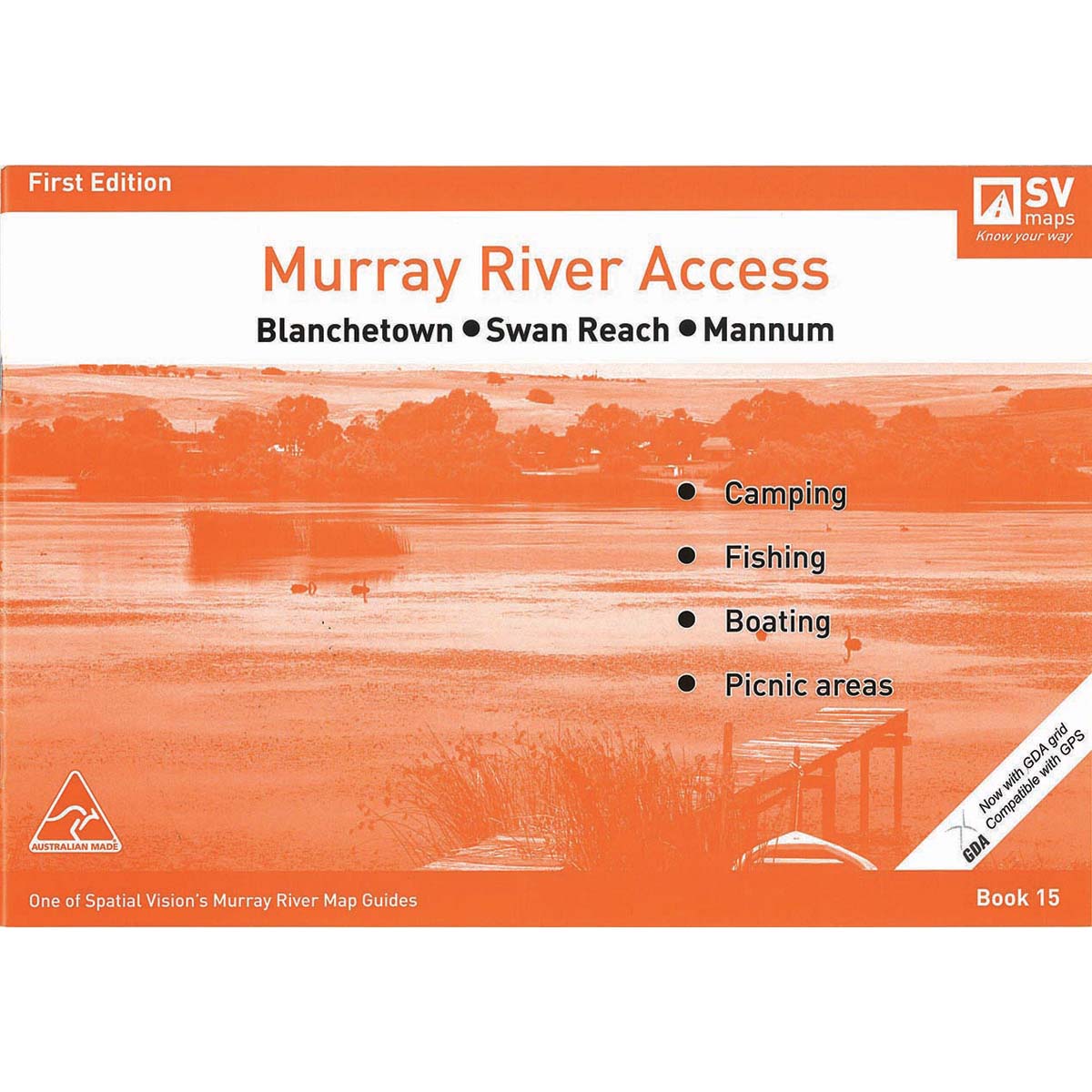 AFN Murray River Access Map 15 Blanchetown to Mannum