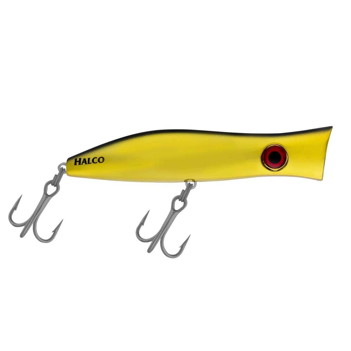 Halco Roosta Popper Surface Lure 135mm Chrome Gold Black