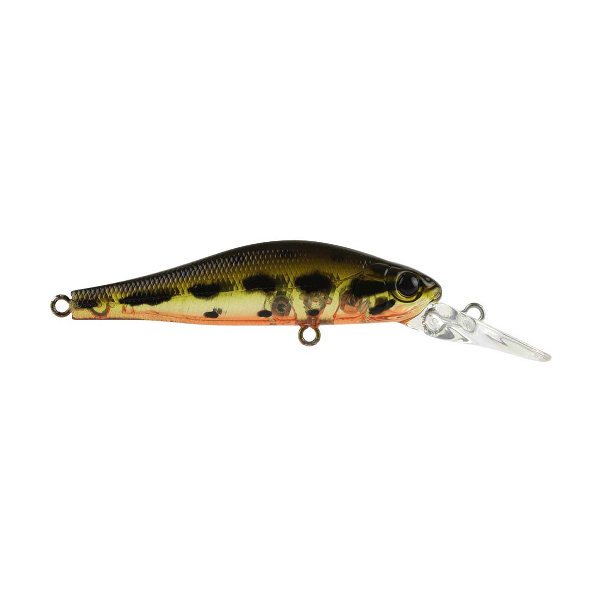 Atomic Hardz Shad Deep Rattle Diver Hard Body Lure 50mm Ghost Brown Shad
