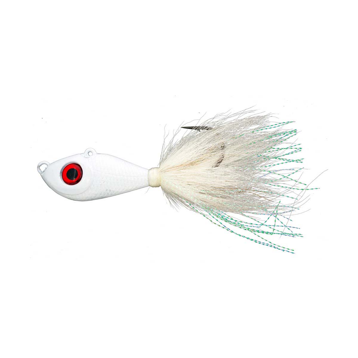 Mustad Big Eye Bucktail Jig Lure 1.5oz White