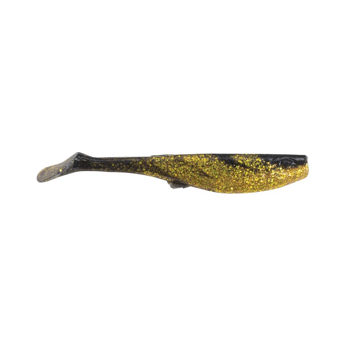 Berkley Gulp! Paddletail Shad Soft Plastic Lure 6in Black / Gold