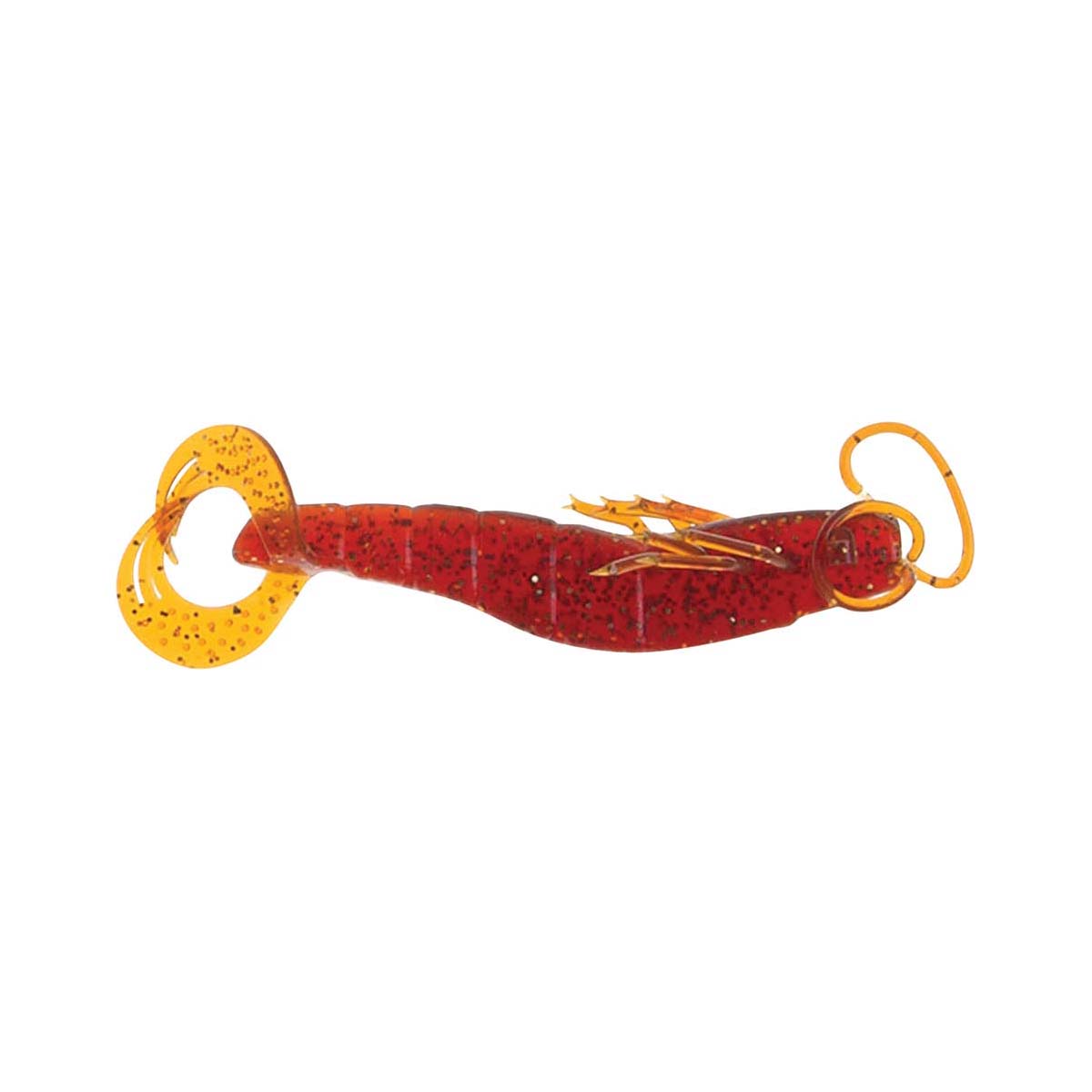 Atomic Plazos Prong Soft Plastic Lure 3in Motor Oil Gold