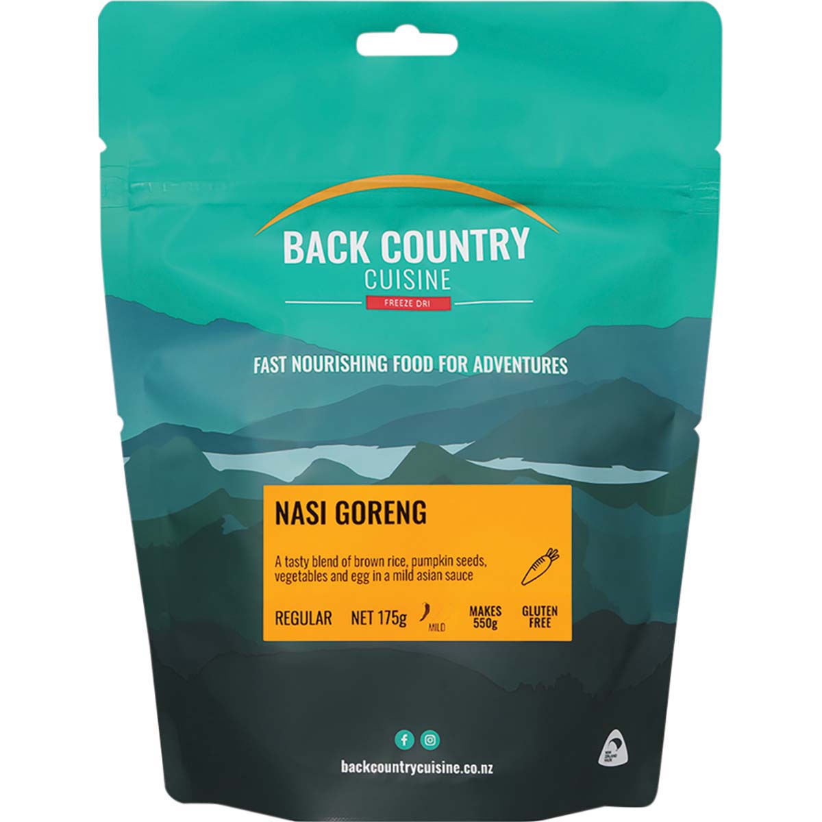 Back Country Cuisine Freeze Dried Nasi Goreng 2 Serve