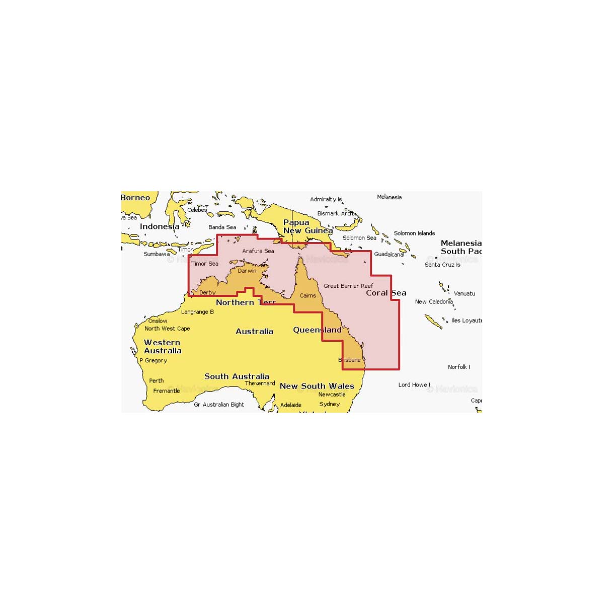 Navionics Plus Australia North East Marine Chart