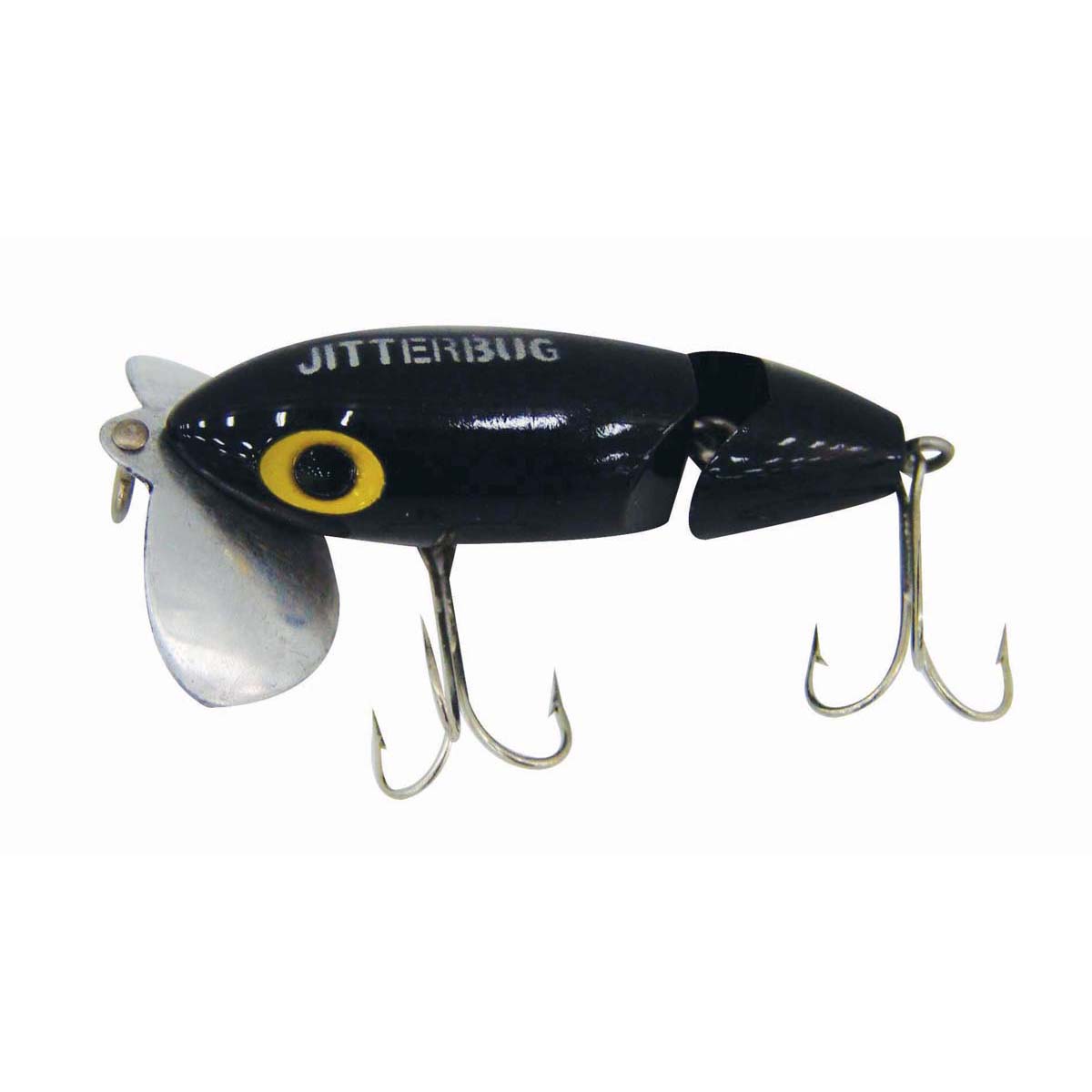 Arbogast Jitterbug Jointed Surface Lure 6.35cm Black