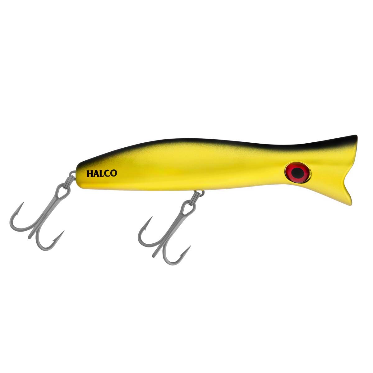 Halco Roosta Popper Surface Lure 160mm Chrome Gold Black