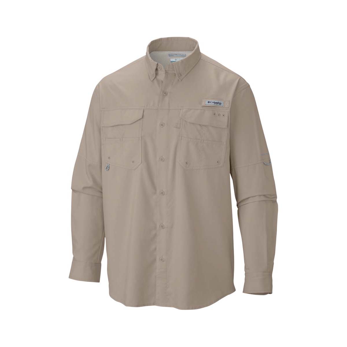 Columbia Men's Blood and Guts IV Long Sleeve Fishing Shirt Fossil L