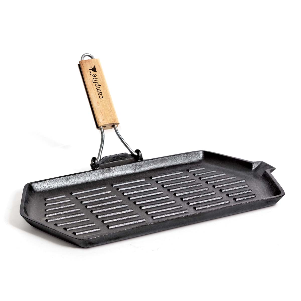 Campfire Cast Iron Rectangle Griddle Frypan
