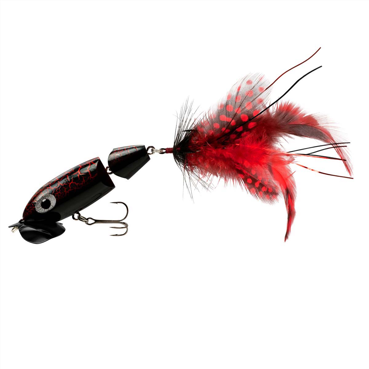 Arbogast Jitterbug 2.0 Jointed Surface Lure Black Death