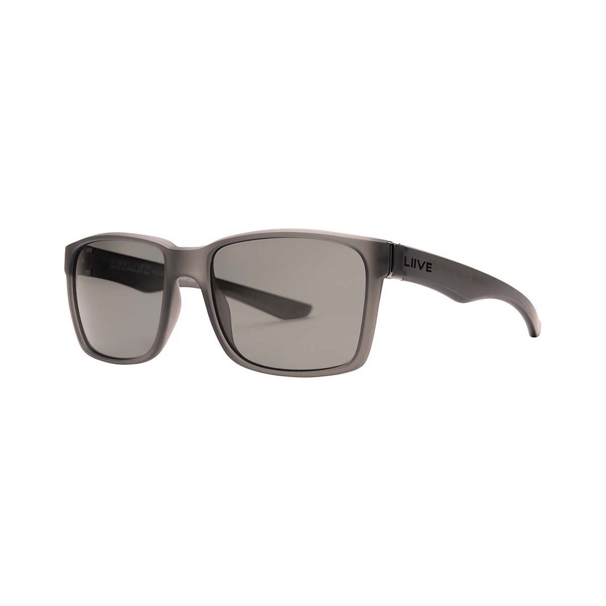 Liive X Outlaw Men's Polarised Sunglasses Black/Grey with Grey Lens