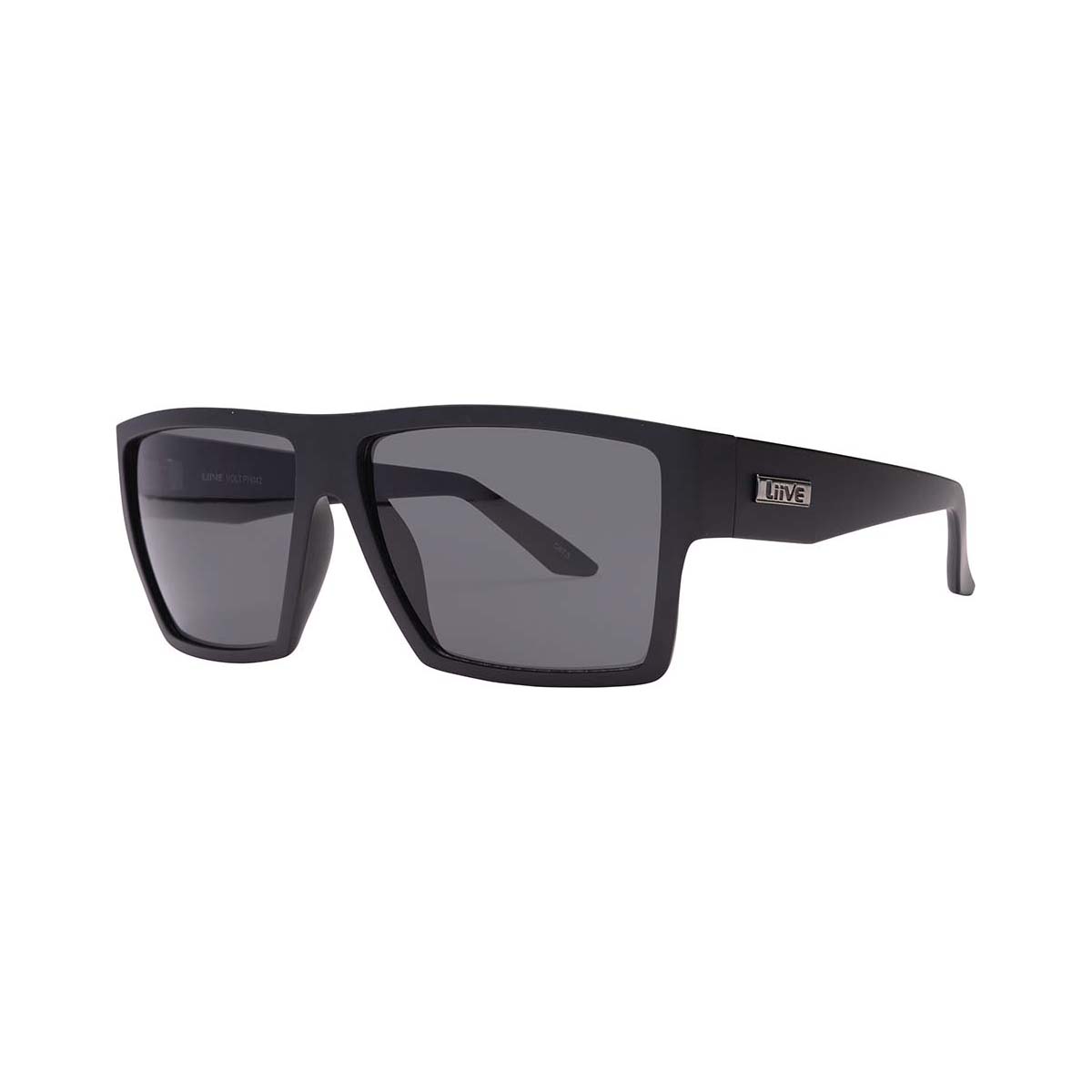 Liive Men's Volt Sunglasses Matt Black with Grey Lens