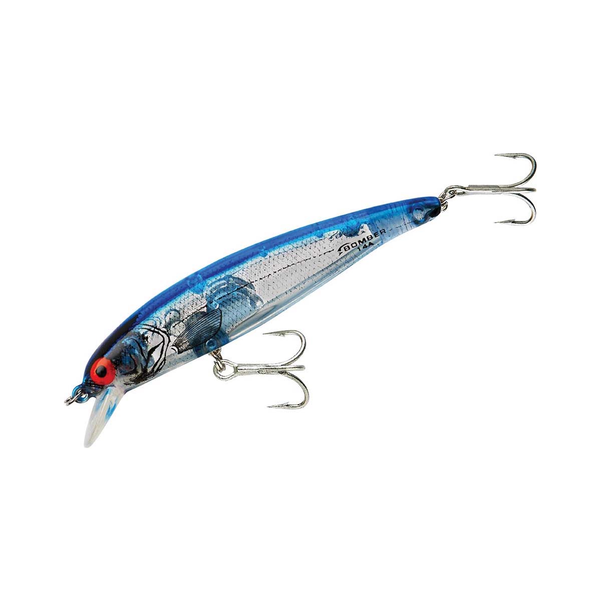 Bomber 14A Hard Body Lure Silver Blue