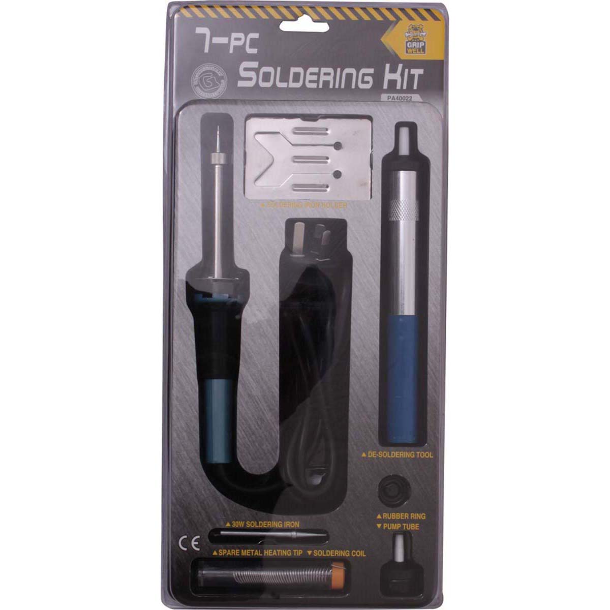 Gripwell Soldering Iron Kit 7 Pieces