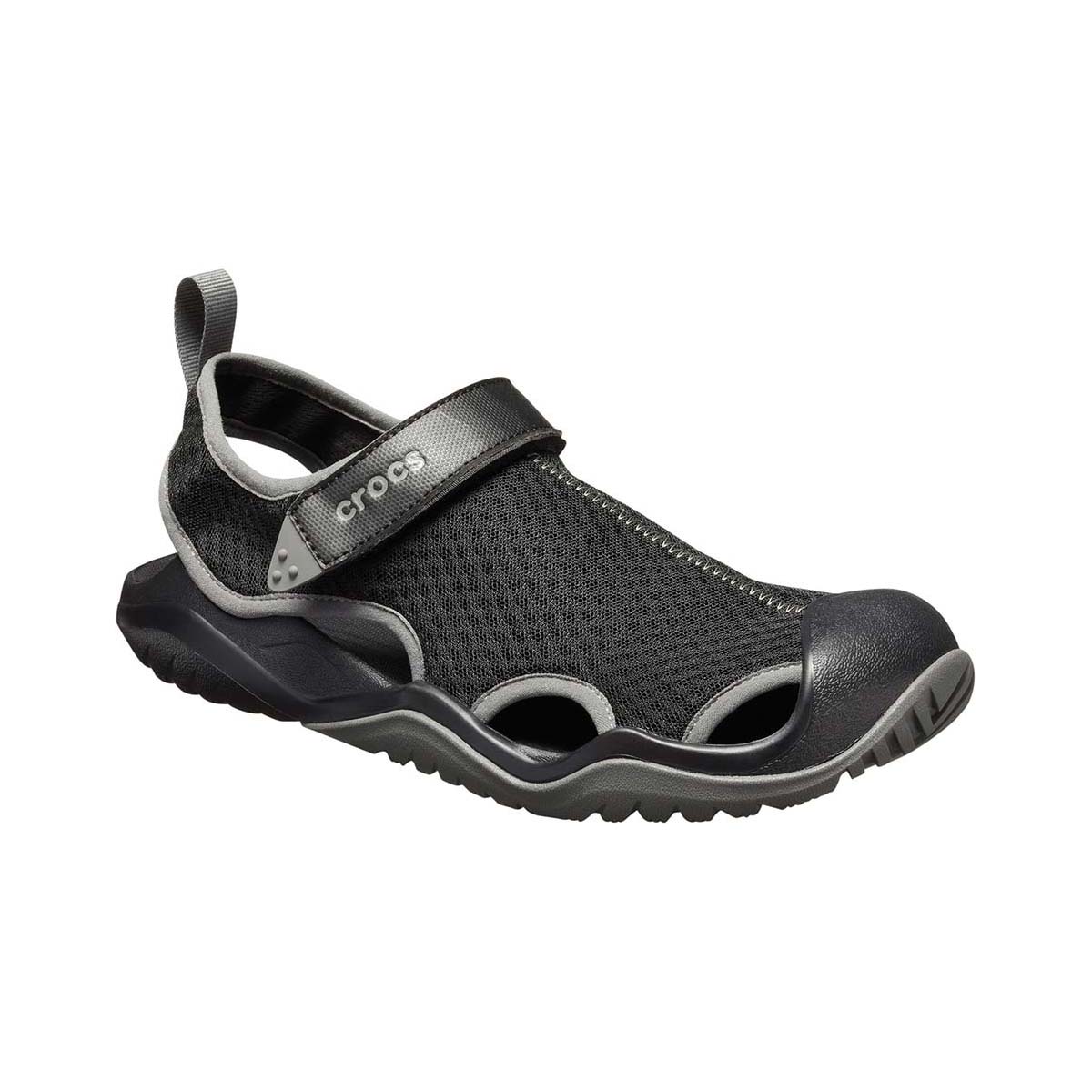 Crocs Unisex Swiftwater Deck Sandals Black M11