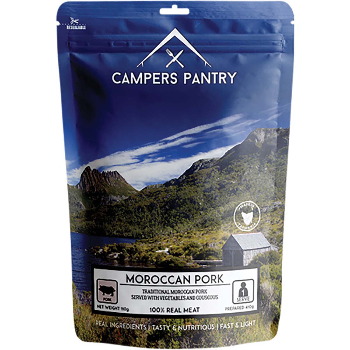 Campers Pantry Freeze Dried Moroccan Pork Single Serve