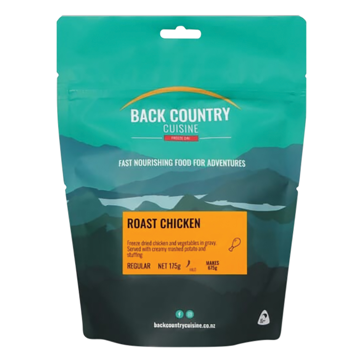 Back Country Cuisine Freeze Dried Roast Chicken 2 Serve