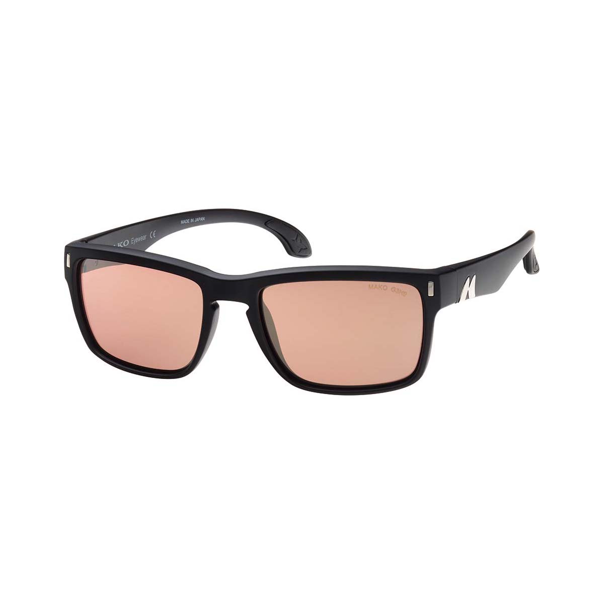 MAKO GT Polarised Men's Sunglasses Black with Orange Lens