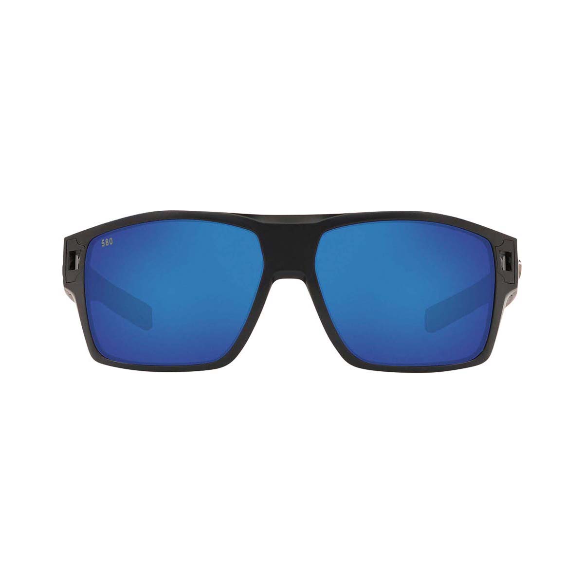 Costa Diego Men's Sunglasses Black with Blue Lens