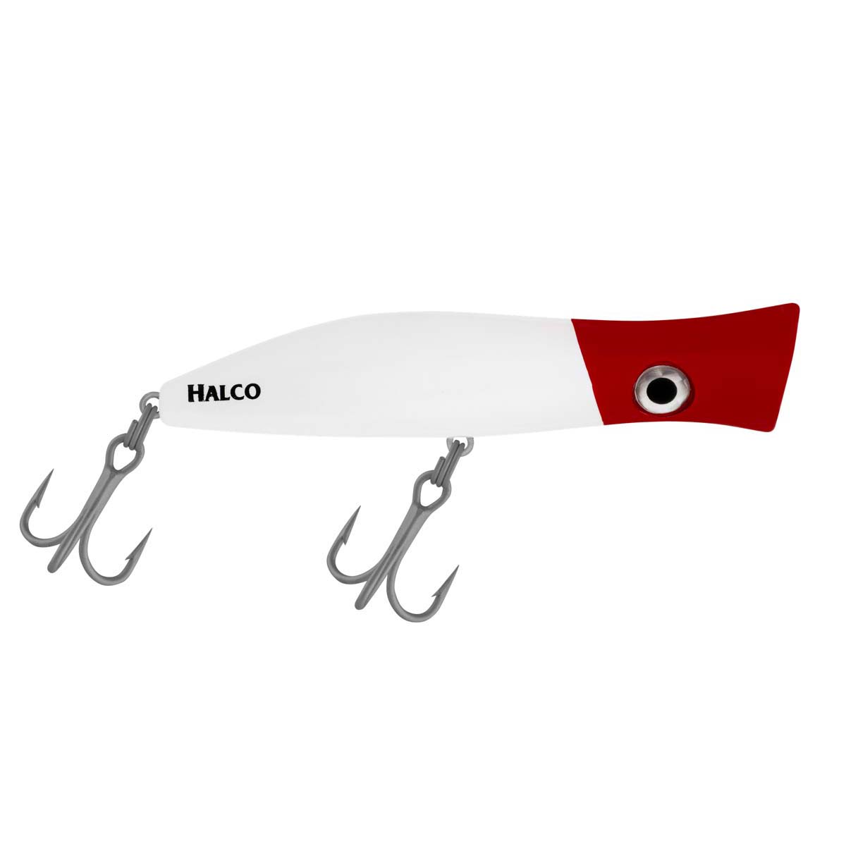 Halco Roosta Popper Surface Lure 135mm White Red Head