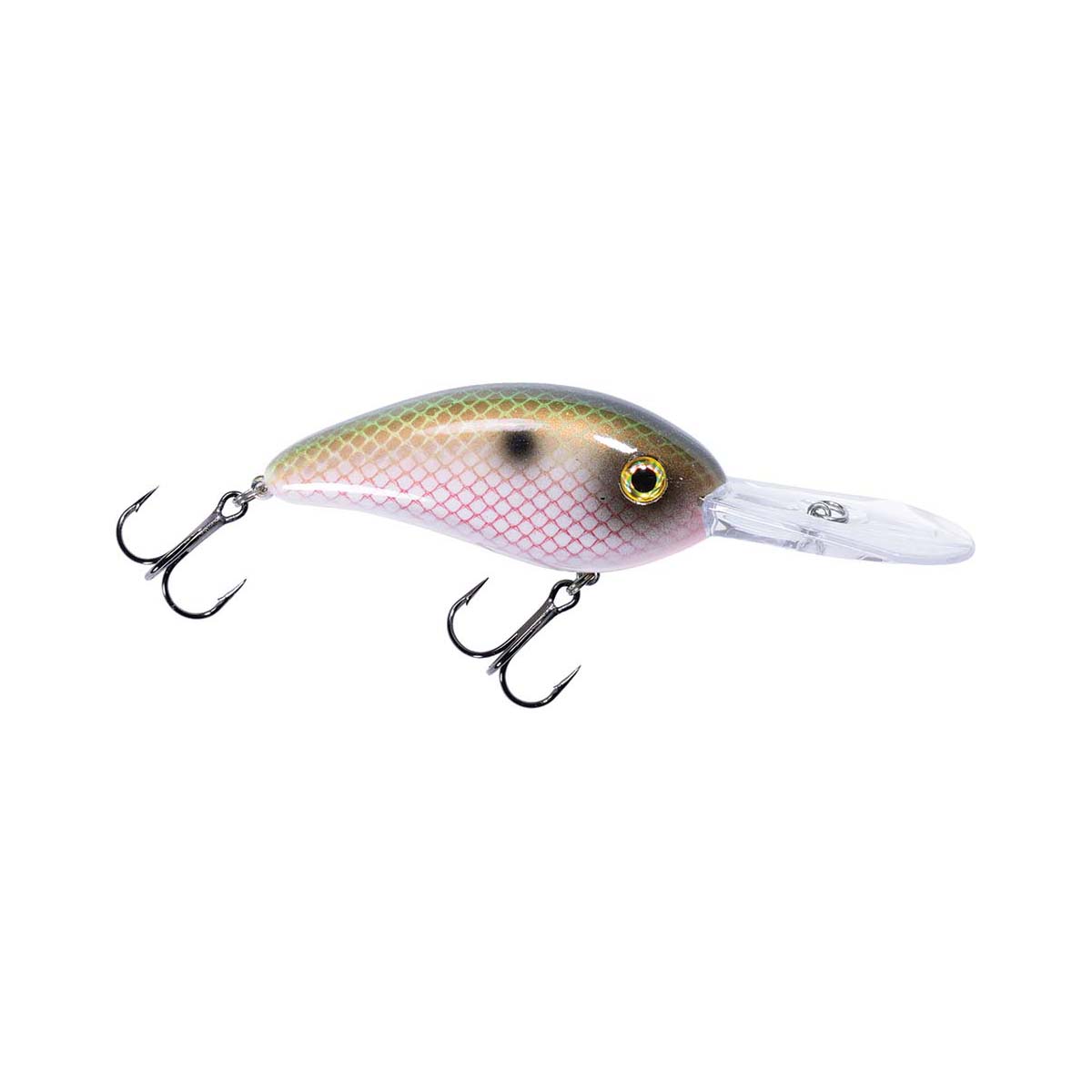Bomber Fat Free Shad Hard Body Lure 75mm Electric Shad