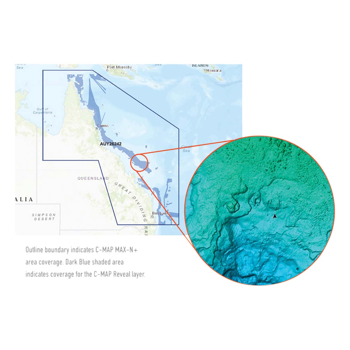 C-Map(R) Reveal: Tweed Heads to Weipa Chart