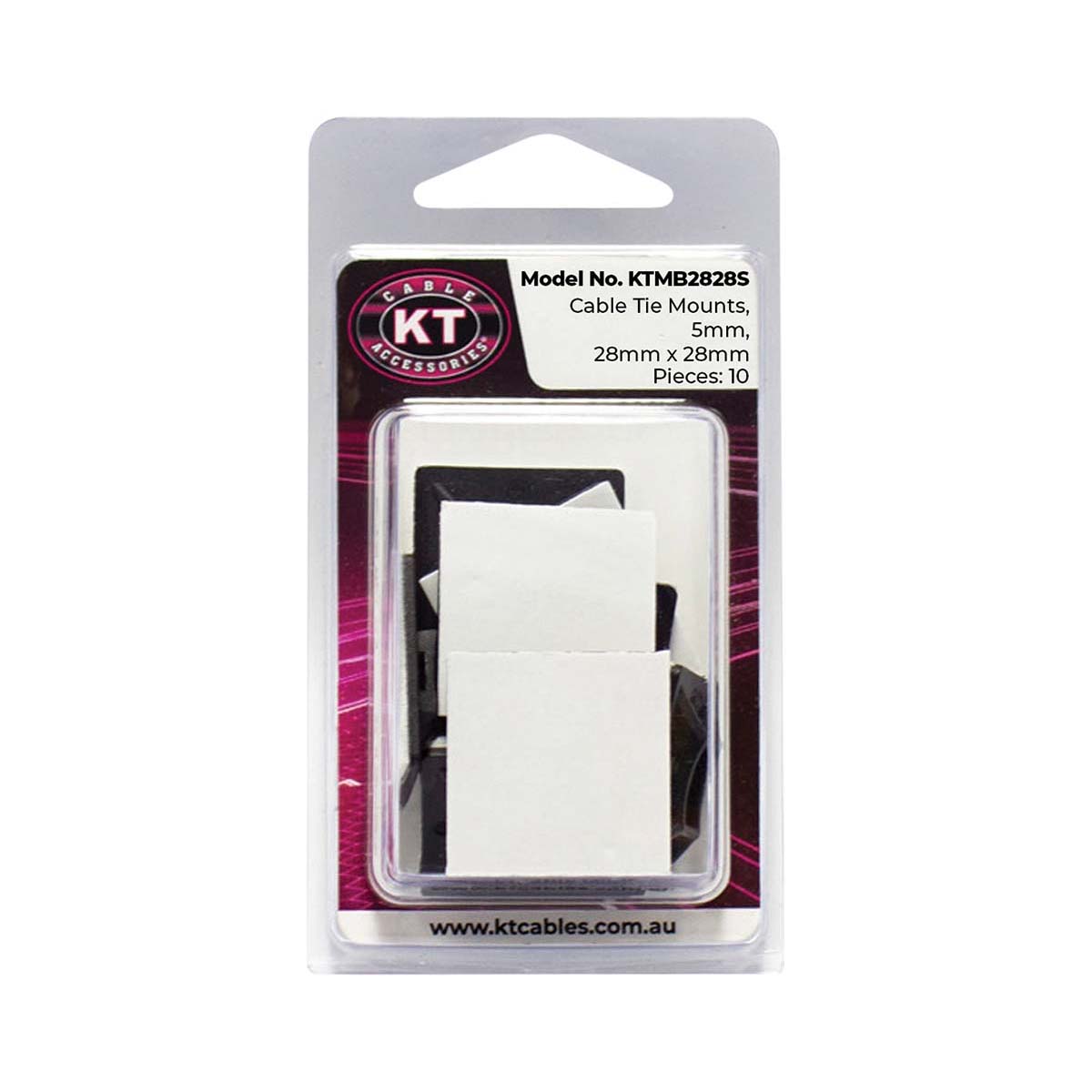 KT Cables Cable Tie Mounts 28mm
