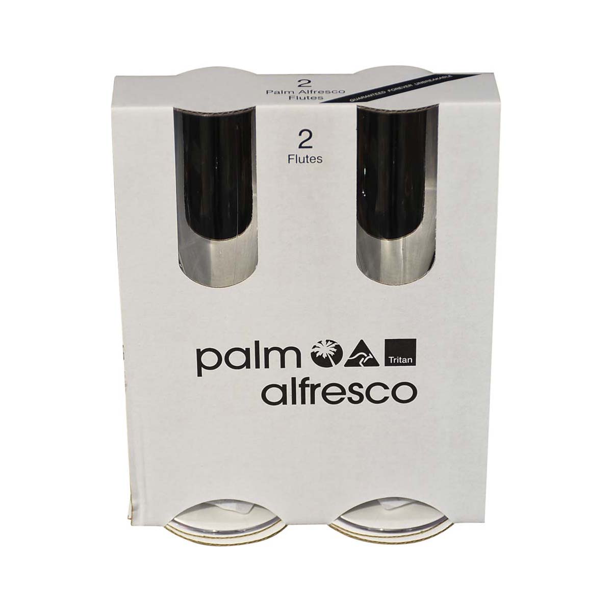 Palm Alfresco Tritan Forever Unbreakable Flute Glass 2 pack