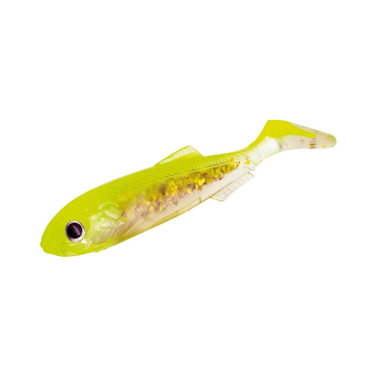 Molix RT Shad Soft Plastic Lure 5.5in Yellow Back Gold Flake