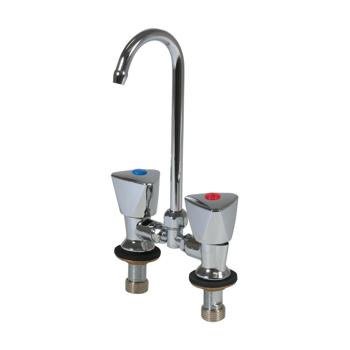 BLA Chrome Plated Brass Double Mixer Tap Unit