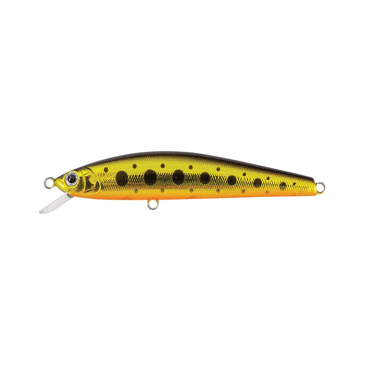 Atomic Hards Jerk Minnow Hard Body Lure 80mm Spotted Gold Wolf