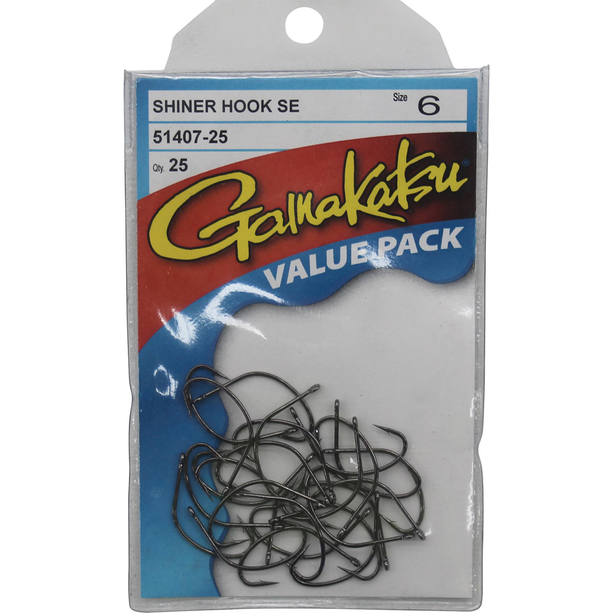 Gamakatsu Shiner Fishing Hooks Size 6 25 Pack