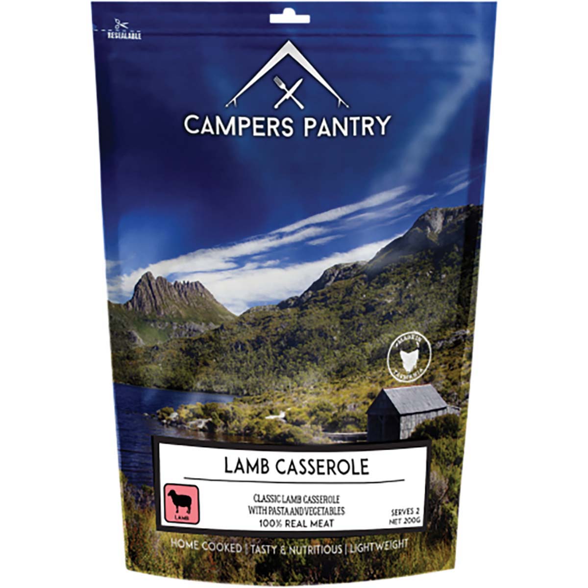 Campers Pantry Freeze Dried Lamb Casserole Double Serve