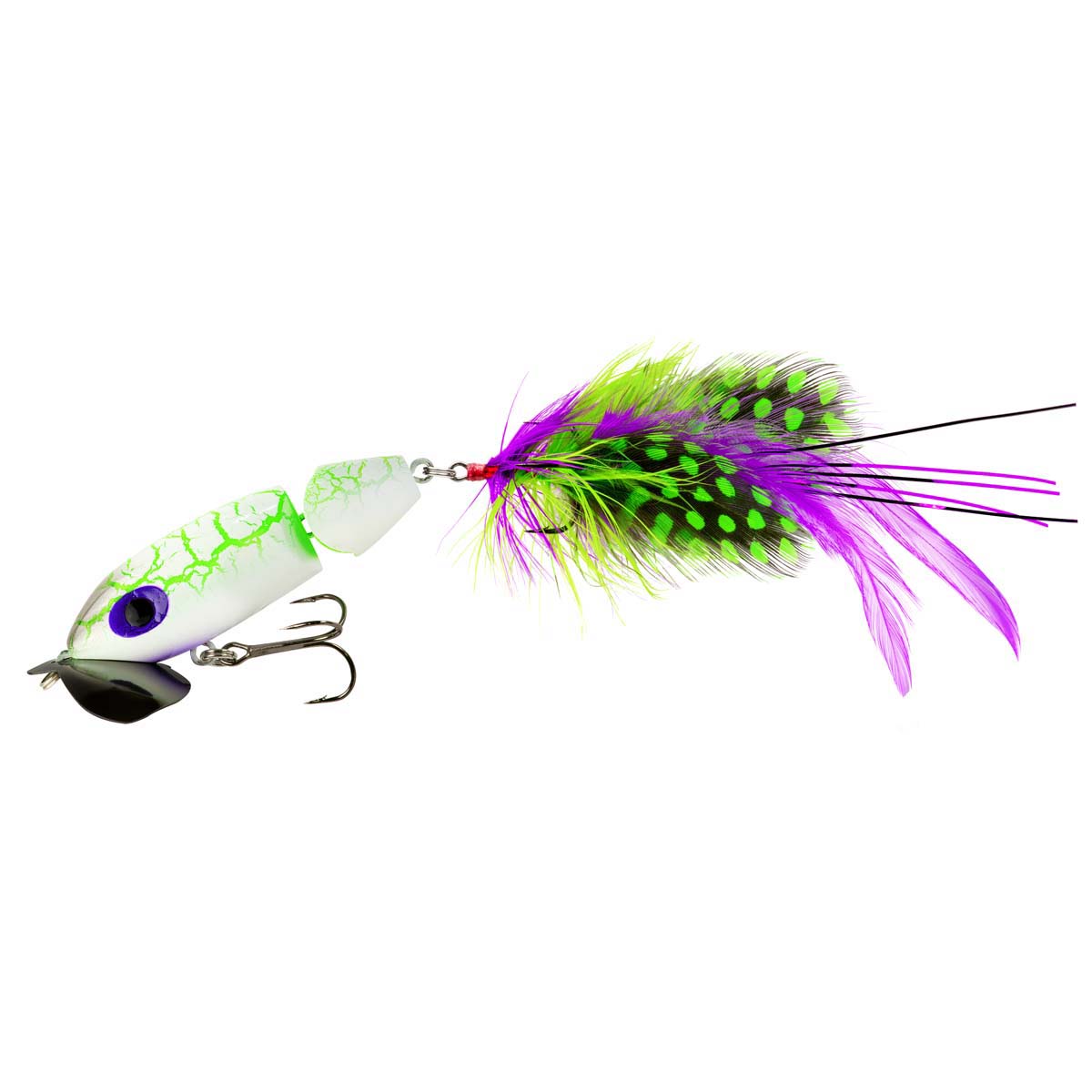 Arbogast Jitterbug 2.0 Jointed Surface Lure White Zombie