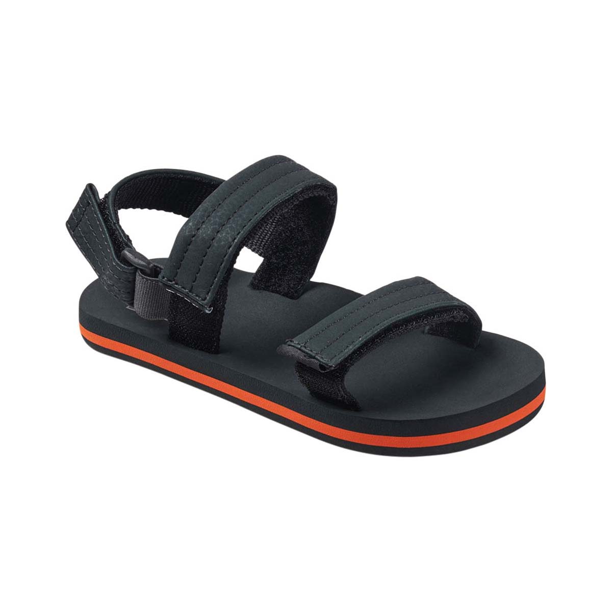 REEF Kids' Little Ahi Convert Sandals Grey/Orange 5/6