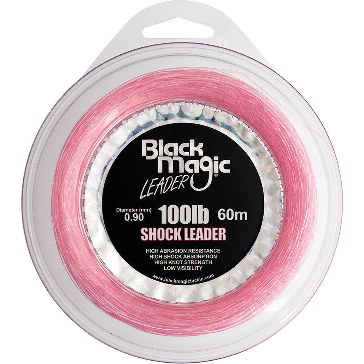 Black Magic Pink Shock Mono Leader Line 40m 150lb