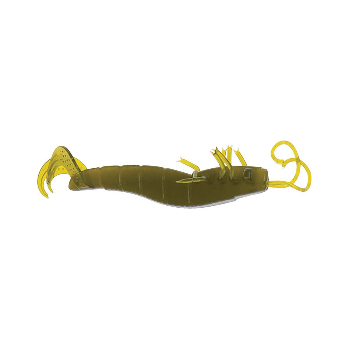 Atomic Plazos Prong Soft Plastic Lure 4in Avocado