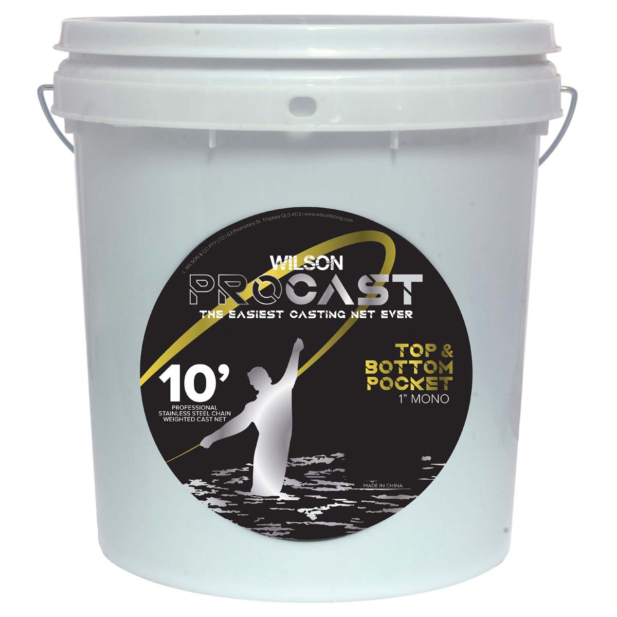 Wilson Pro Cast Top and Bottom Cast Net 10ft 1in