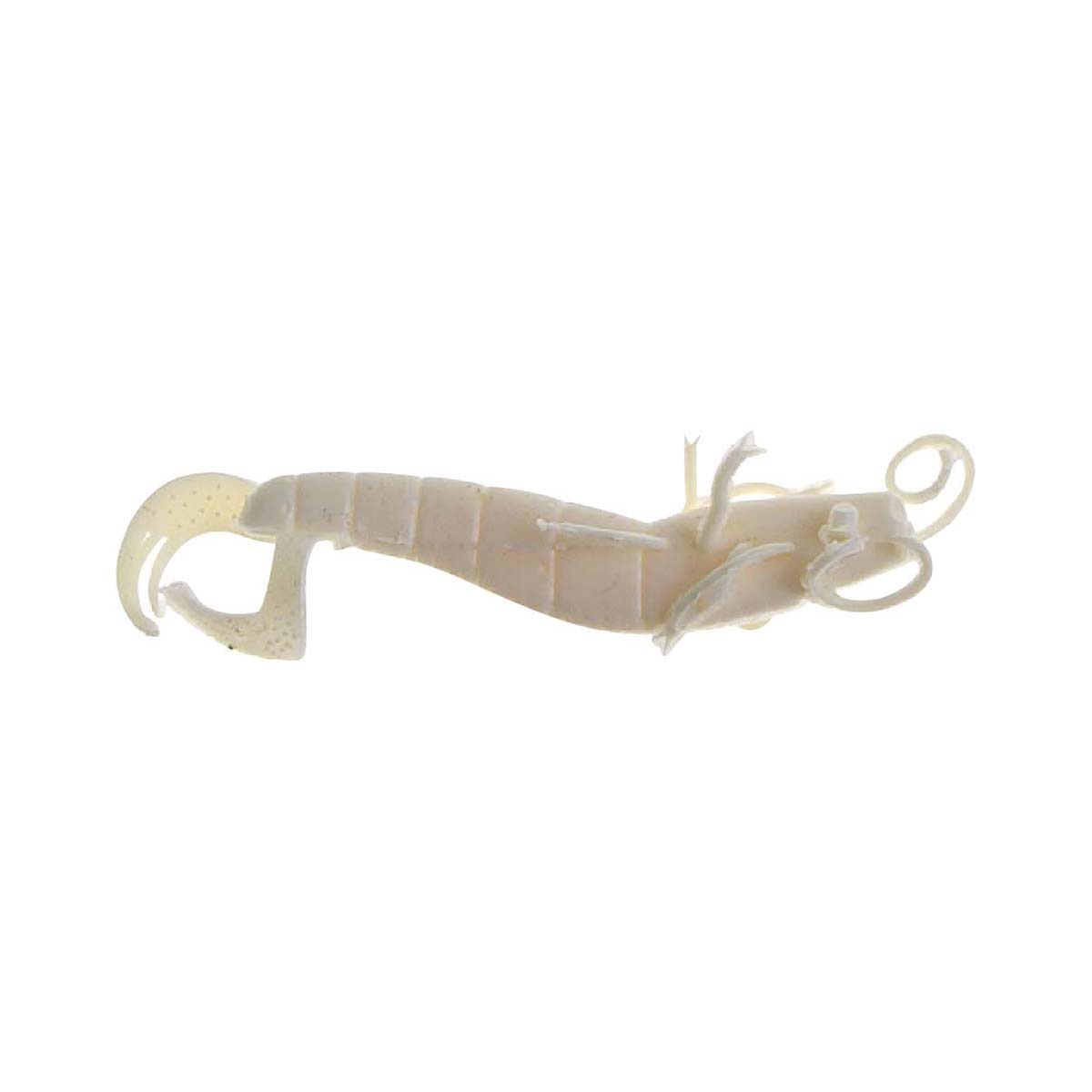 Atomic Plazos Prong Soft Plastic Lure 4in White