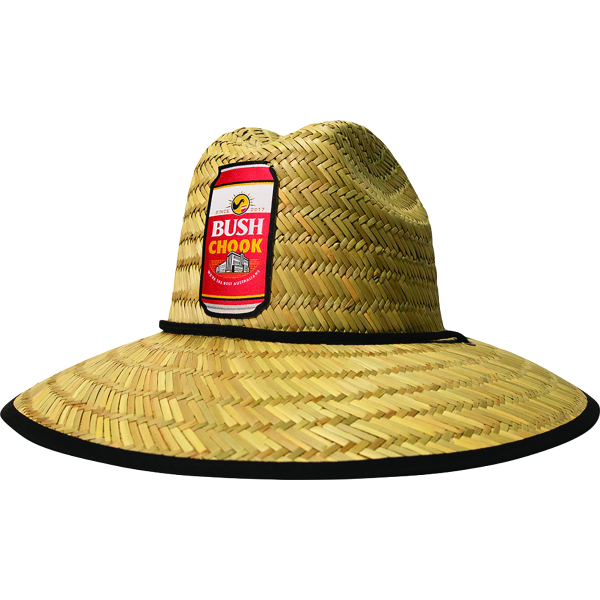Bush Chook Men's Canned Chook Straw Hat Natural L/XL