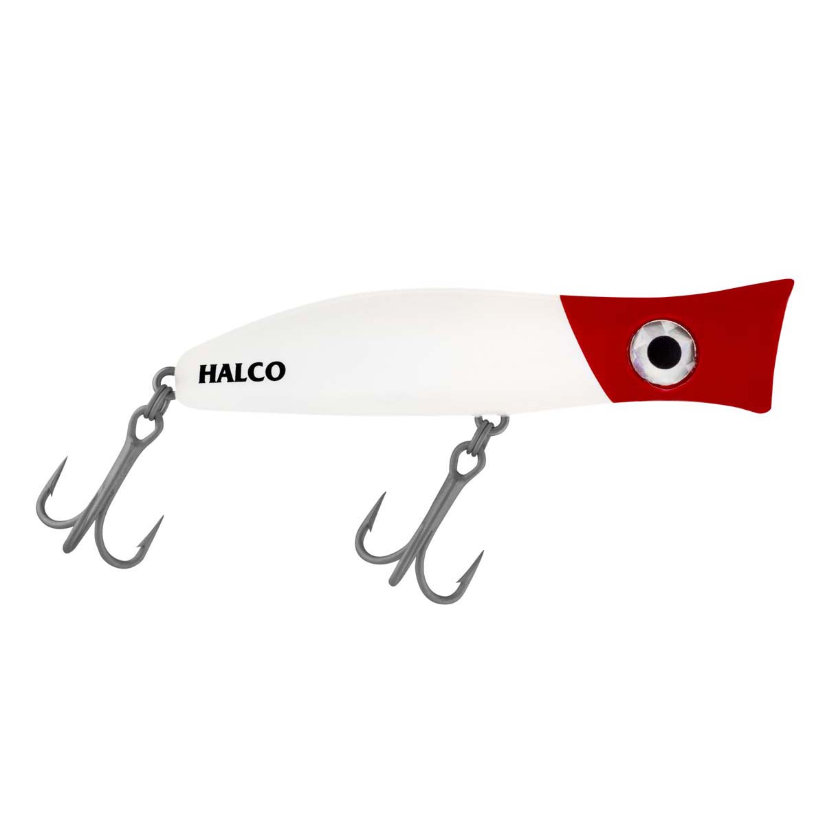 Halco Roosta Popper Surface Lure 105mm White Red Head