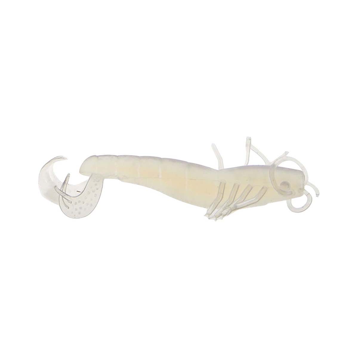 Atomic Plazos Prong Soft Plastic Lure 4in Ghost Pearl