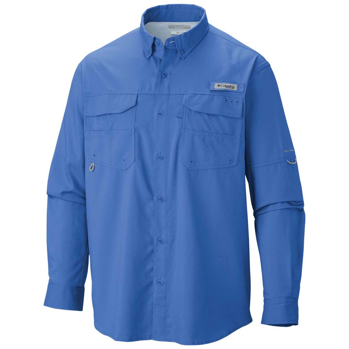 Columbia Men's Blood and Guts IV Long Sleeve Fishing Shirt Vivid Blue XL