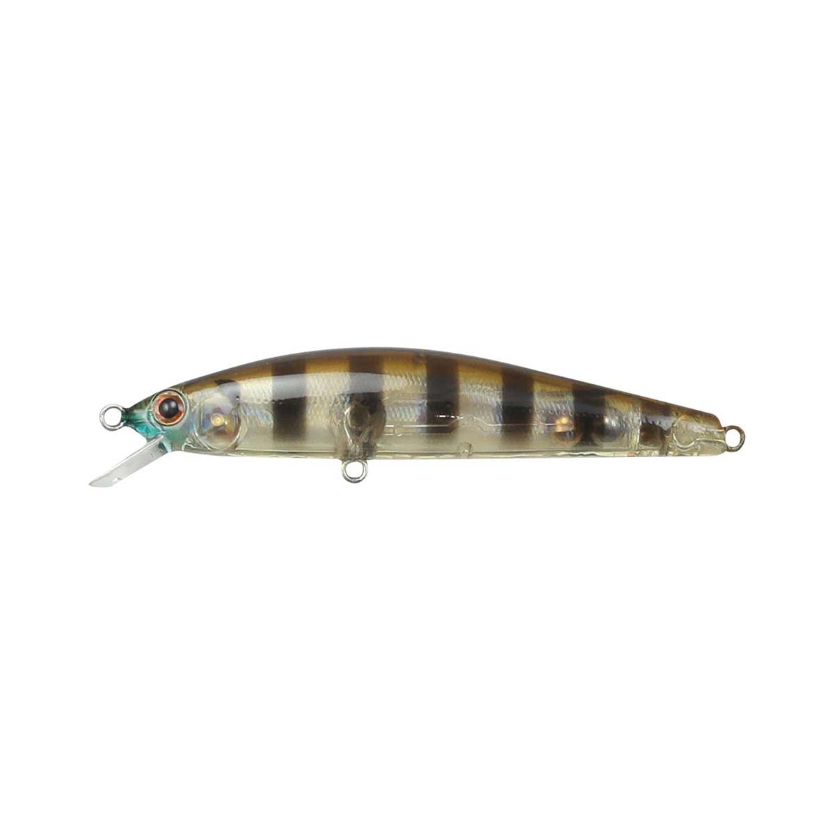Atomic Hards Jerk Minnow Hard Body Lure 80mm Ghost Gill Brown