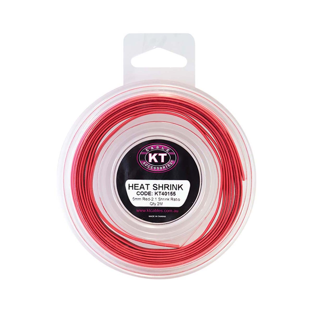KT Cables 5mm Heat Shrink 2m Red