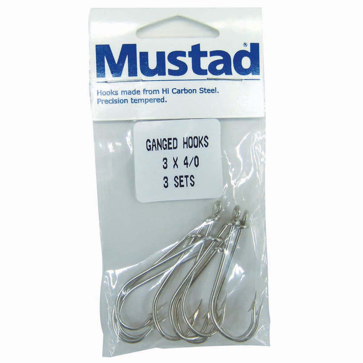 Mustad Ganged Hooks 4 / 0 3 Pack