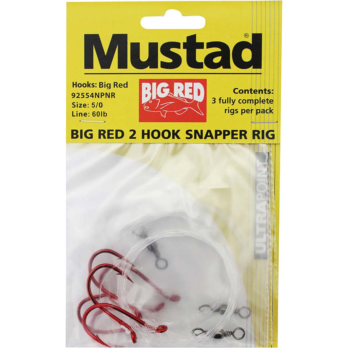 Mustad Big Red Snapper Rig 3/0