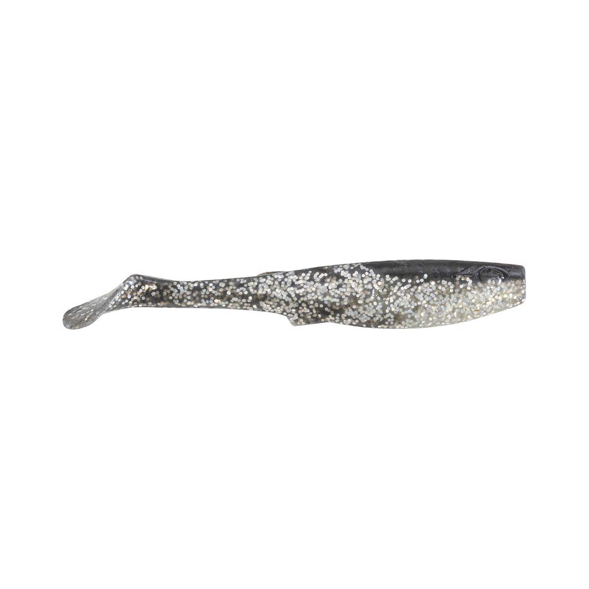 Berkley Gulp! Paddletail Shad Soft Plastic Lure 6in Black / Silver